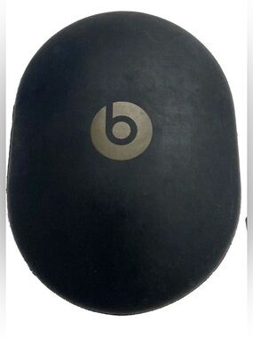 Beats Headphone Carrying Case in Black with Gold Logo Like New